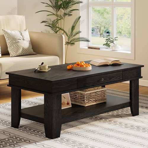 Modern black coffee table - modern,