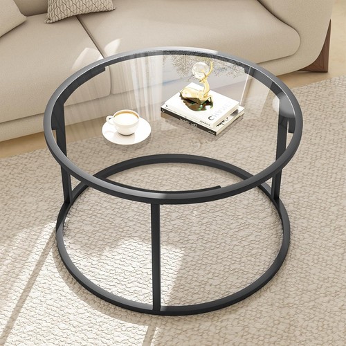 Round coffee table small - table,small, black